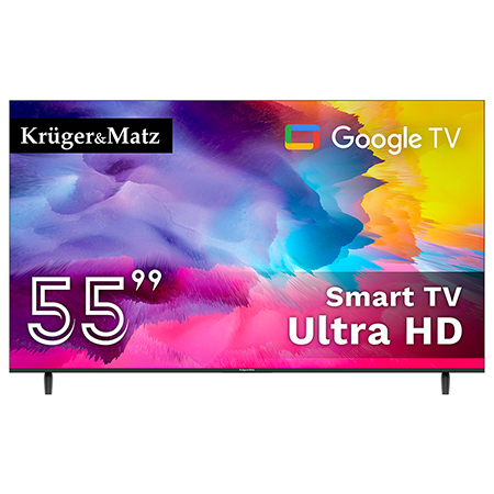 TV, Electronice & Foto - GOOGLE SMART TV 5.0 55 inch 141CM ULTRAHD 4K KRUGER&MATZ
