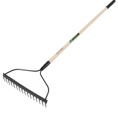 Unelte Gradina - Grebla 16 dinti, maner lemn, 1500mm, Micul Fermier, GF-2447