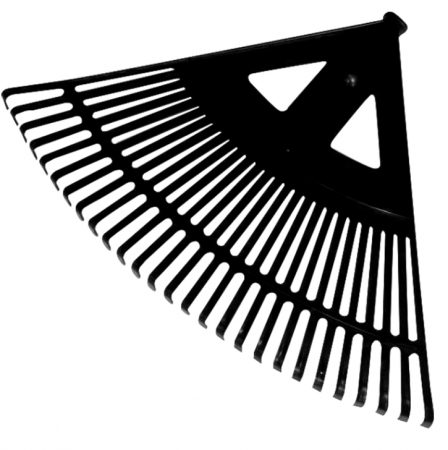 Utilaje agricole - grebla-evantai-plastic-430mm-20-dinti-neagra-rustovar