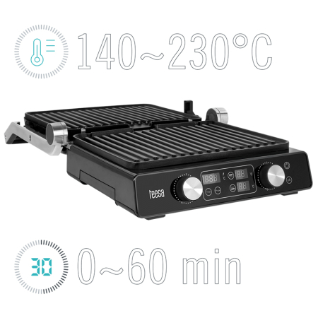 GRILL ELECTRIC PANINI SANDWICH 2000W TEESA [3]