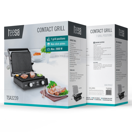 GRILL ELECTRIC PANINI SANDWICH 2000W TEESA [4]
