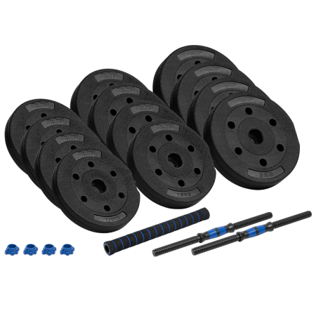 HALTERE REGLABILE CU CONECTOR 2 X 10 KG REBEL ACTIVE [2]