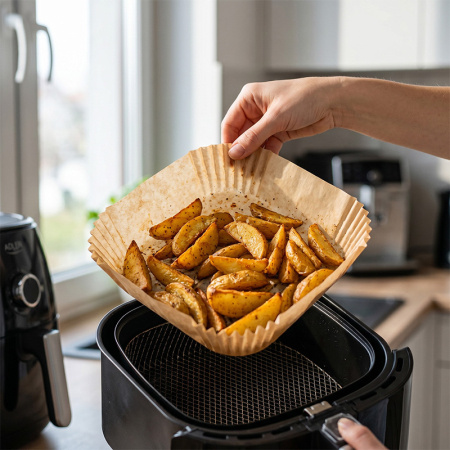 HARTIE PENTRU AIR FRYER PATRAT 16CM 100BUC ADLER [5]