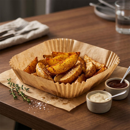 HARTIE PENTRU AIR FRYER PATRAT 16CM 100BUC ADLER [14]