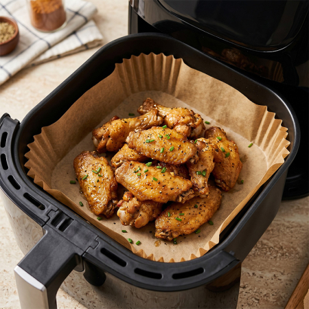 HARTIE PENTRU AIR FRYER PATRAT 20CM 100BUC ADLER [6]