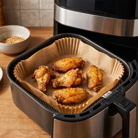 HARTIE PENTRU AIR FRYER PATRAT 23CM 100BUC ADLER [5]