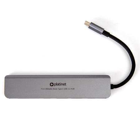 HUB 7 IN 1 USB-C PD 100W ALUMINIU PLATINET [5]