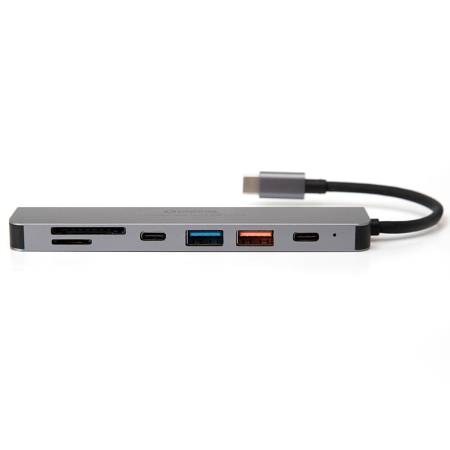 HUB 7 IN 1 USB-C PD 100W ALUMINIU PLATINET [3]