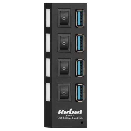 HUB USB 3.0 4 PORTURI REBEL [2]