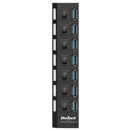 HUB USB 3.0 7 PORTURI REBEL [2]
