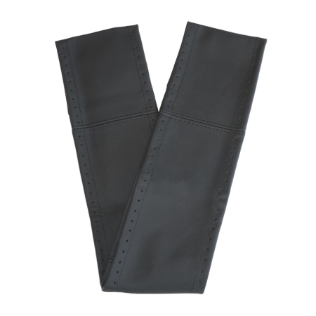 ACCESORII DE INTERIOR - HUSA VOLAN CU SNUR PIELE NATURALA NEGRU 42-43 cm