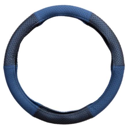 ACCESORII VOLAN SI SCHIMBATOR - HUSA VOLAN PIELE NATURALA PERFORATA ALBASTRU 37-39 CM