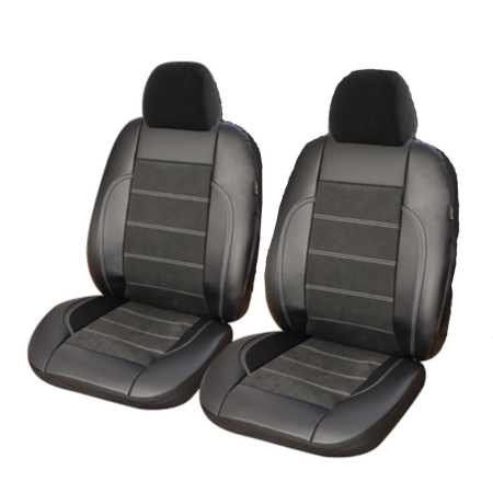 HUSE PENTRU SCAUNE - HUSE SCAUN EXCLUSIVE LEATHER & ALCANTARA-SET 2 BUC