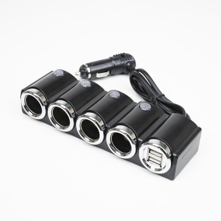 INCARCATOR AUTO PNI LIGHTER 04 CU 4 IESIRI BRICHETA 12V/24V SI 2 IESIRI USB (1A), INDICATOR LED [5]