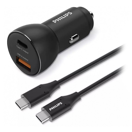 INCARCATOR AUTO USB -A SI USB TYPE C PHILIPS [1]