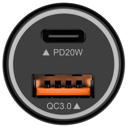 INCARCATOR AUTO USB-A / TYPE C QC PD 38W KRUGER&MATZ [4]