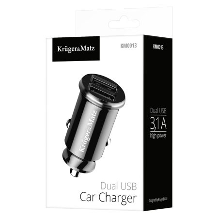 INCARCATOR AUTO USB DUAL 3.1A SI 1A KRUGER&MATZ [3]