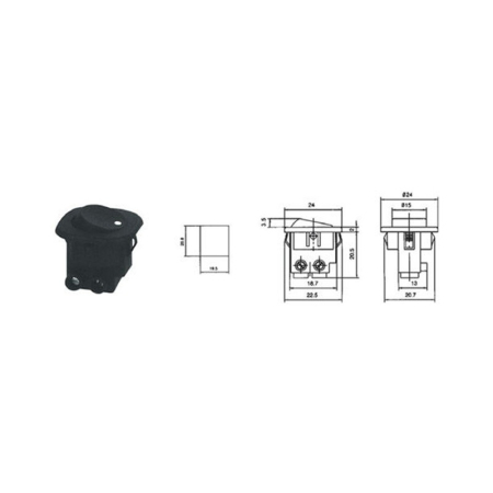 INTRERUPATOR RS101 NEGRU [2]