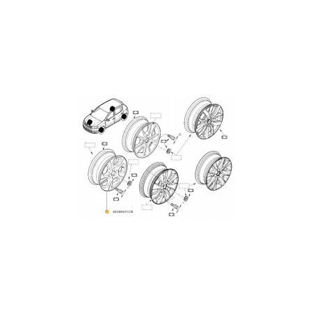 JANTE DE ALIAJ - JANTA ALIAJ 15'' 6Jx15H2 4x100 ET40 LOGAN II/MCV II/SANDERO II