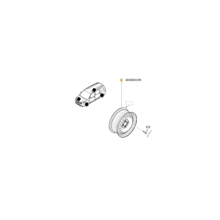 JANTE DE TABLA - JANTA TABLA 15`` 6Jx15 4x100 ET40 LODGY/DOKKER