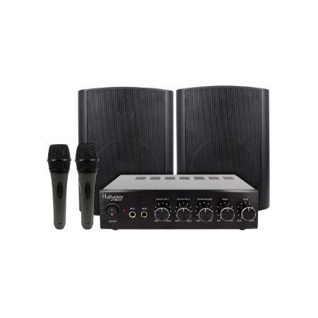 Audio HI-FI & Profesionale - KIT KARAOKE AMPLIFICATOR 2X30W BOXE SI MICROFON
