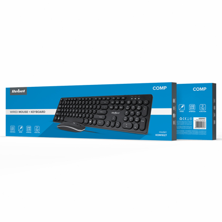 KIT TASTATURA SI MOUSE CU FIR WDS200 REBEL [10]