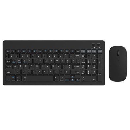 Mouse - KIT TASTATURA SI MOUSE WIRELESS NEGRU OMEGA