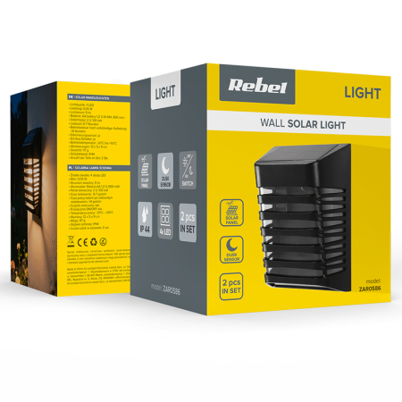 LAMPA SOLARA PERETE SET 2 BUC REBEL [7]