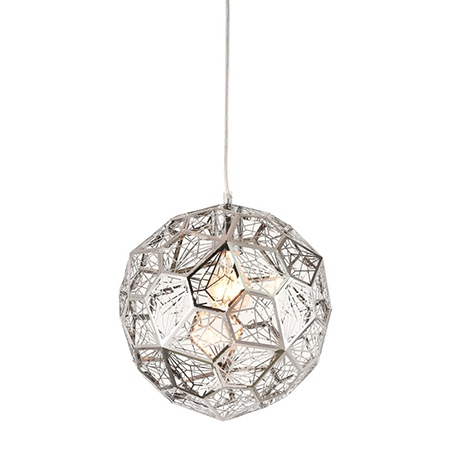 Surse de Iluminat - LAMPA SUSPENDATA E27 CROM PLATINET
