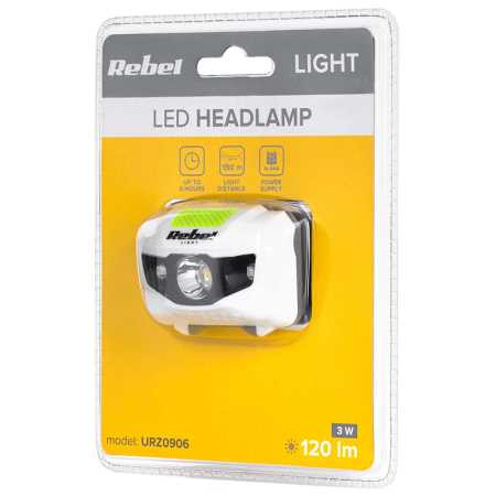 LANTERNA FRONTALA LED 3W 120LM REBEL [3]