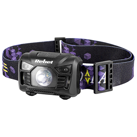 Echipamente supraveghere & Lanterne profesionale - LANTERNA FRONTALA LED 3W ACCU 120LM REBEL