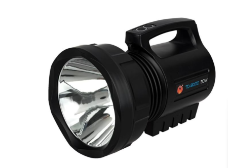 Lanterna LED portabila, profesionala, model TD-8000, HIGH POWER 30W, 220V, autonomie 7 ore, Li-Ion, Negru [1]