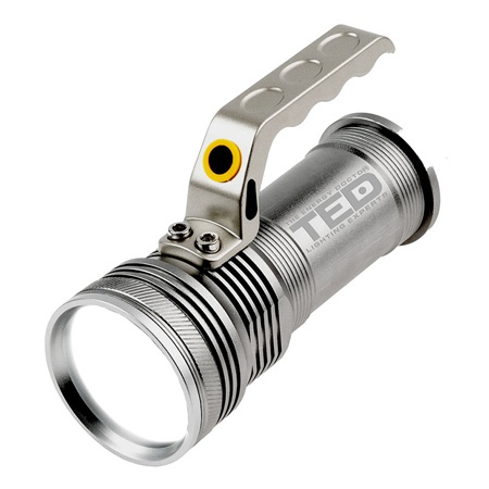 Echipamente supraveghere & Lanterne profesionale - LANTERNA MANA 10W ALUMINIU CU ACUMULATOR 2X 18650