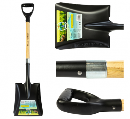 Unelte de mană - lopata-282x238x1-5mm-coada-lemn-1050mm-gf-2444-rustovar