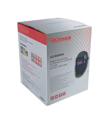 Masca de sudura Almaz, Automata, zona vizualizare 93x43mm, 2 senzori arc sudura, destinata sudura/polizare [1]