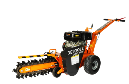 Mașini de Săpat Șanțuri - Masina de sapat santuri, Detoolz, 15 CP, 420 CC, benzina 4T, adancime maxima de 600 mm