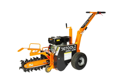 Mașini de Săpat Șanțuri - Masina de sapat santuri, Detoolz, 7 CP, 212 CC, benzina 4T, adancime maxima 450 mm
