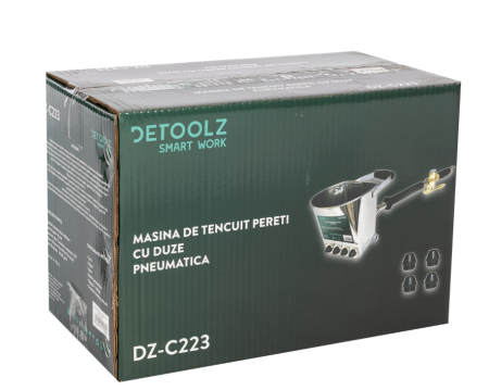 Masina de tencuit pereti Detoolz, pneumatica [6]