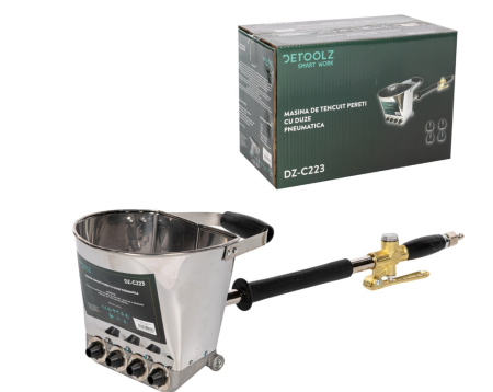 Masina de tencuit pereti Detoolz, pneumatica [1]