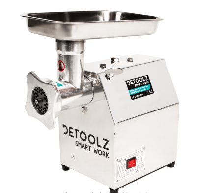Electronice si Electrocasnice - Masina tocat carne Detoolz, 800W, 150 kg/h Inox cu 2 site