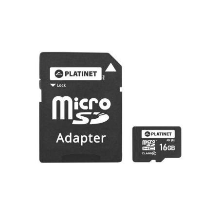 MICRO SD CARD 16GB CLS 10 CU ADAPTOR PLATINET [1]