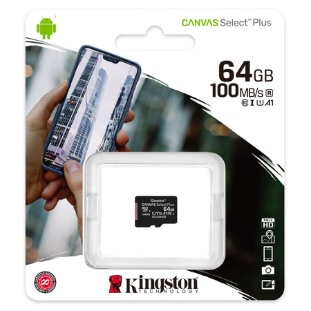 MICRO SD CARD 64GB CLASS 10 KINGSTON [1]