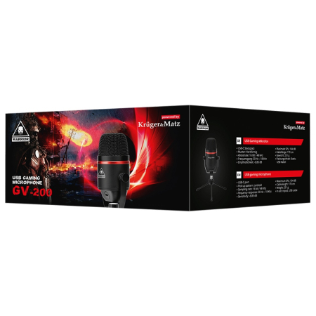 MICROFON GAMING / VLOGGING WARRIOR GV-200 KRUGER&MATZ [5]
