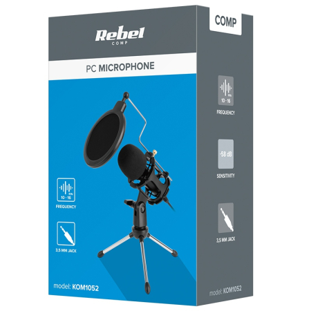 MICROFON USB CU TREPIED SI FILTRU REBEL [5]