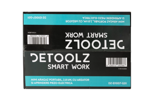 Mini aragaz portabil, Detoolz, 2.8kW, 1 ochi, Piezo [2]