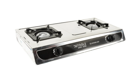 Mini aragaz portabil, Detoolz, 5.6kW, 2 ochiuri, Piezo [3]