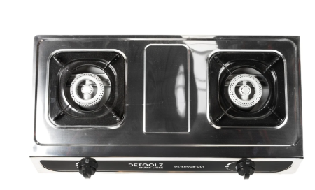 Mini aragaz portabil, Detoolz, 5.6kW, 2 ochiuri, Piezo [2]