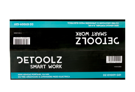 Mini aragaz portabil, Detoolz, 8.4kW, 3 ochiuri, Piezo [3]