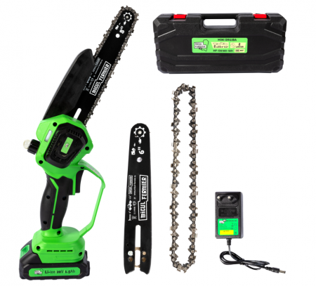 Gradina - Mini drujbă Micul Fermier 20V cu două lame și lanțuri MF-DA1001
