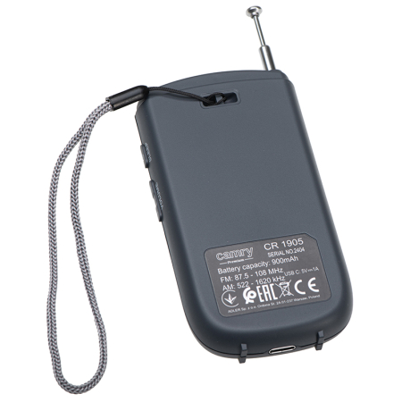 MINI RADIO PORTABIL AM FM CR 1905 CAMRY [5]
